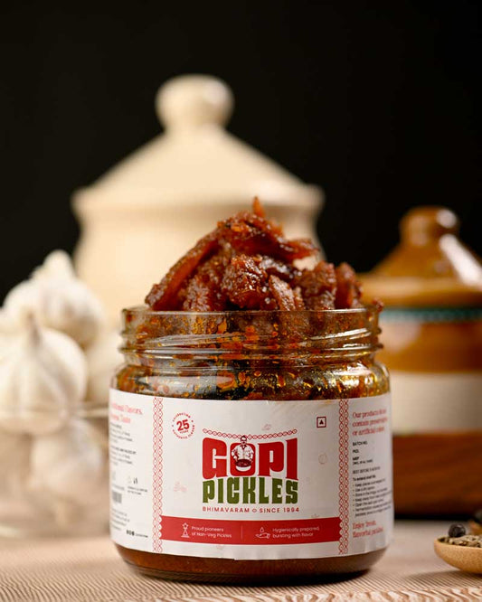 Anchovies Fish Pickle – A Crunchy, Spicy Delight 🟥